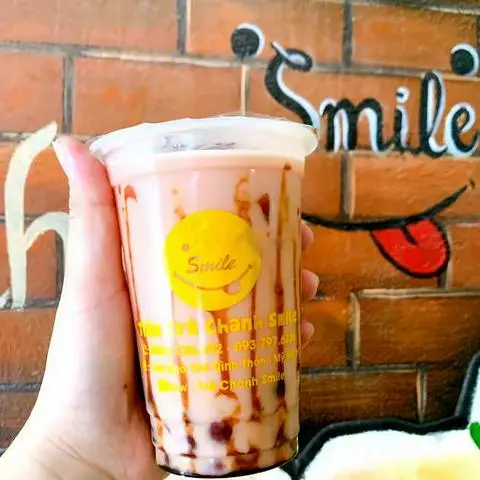 Hình ảnh Trà sữa dâu 500ml