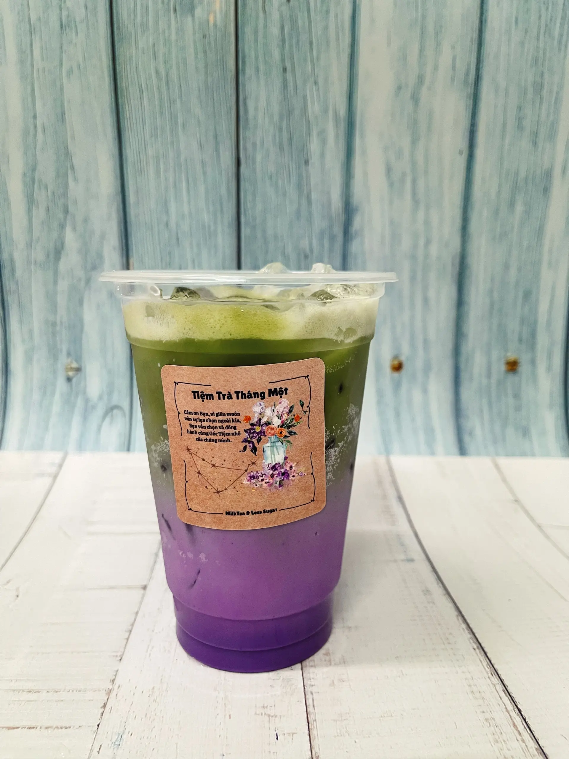 Hình ảnh Matcha Khoai Môn Latte