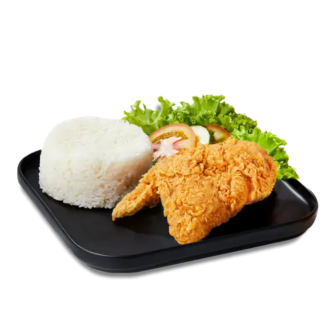 Hình ảnh Cơm gà rán chiên giòn