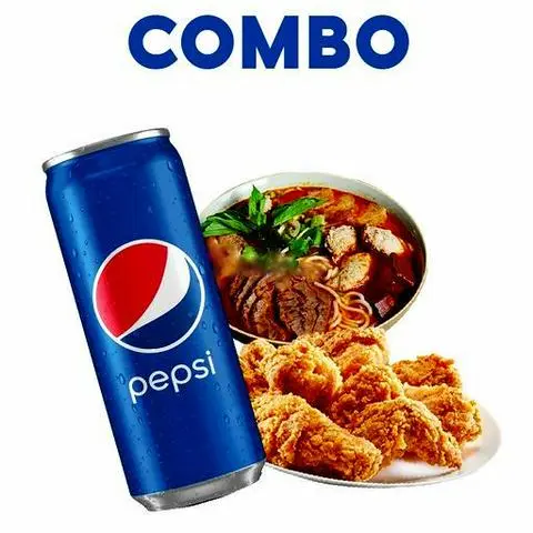 Hình ảnh Cơm gà nướng & chả cá yaki - 01 pepsi