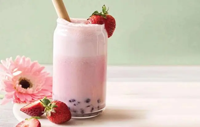 Hình ảnh Trà Sữa Dâu Tây