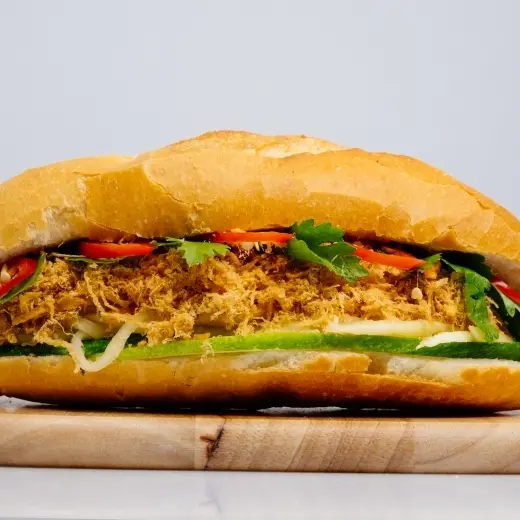 Hình ảnh Bánh mì chay pate chà bông