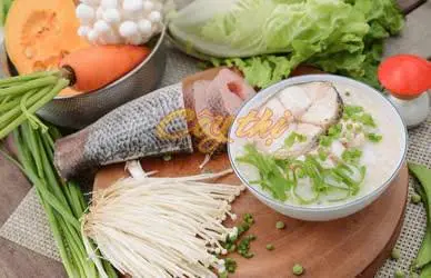 Hình ảnh Cháo cá chẽm khoai môn