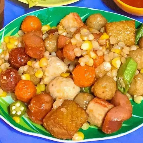 Hình ảnh Bắp Xào Xiên Que Thập Cẩm