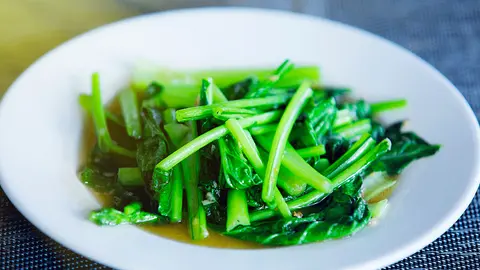 Hình ảnh cải bó xôi xào tỏi