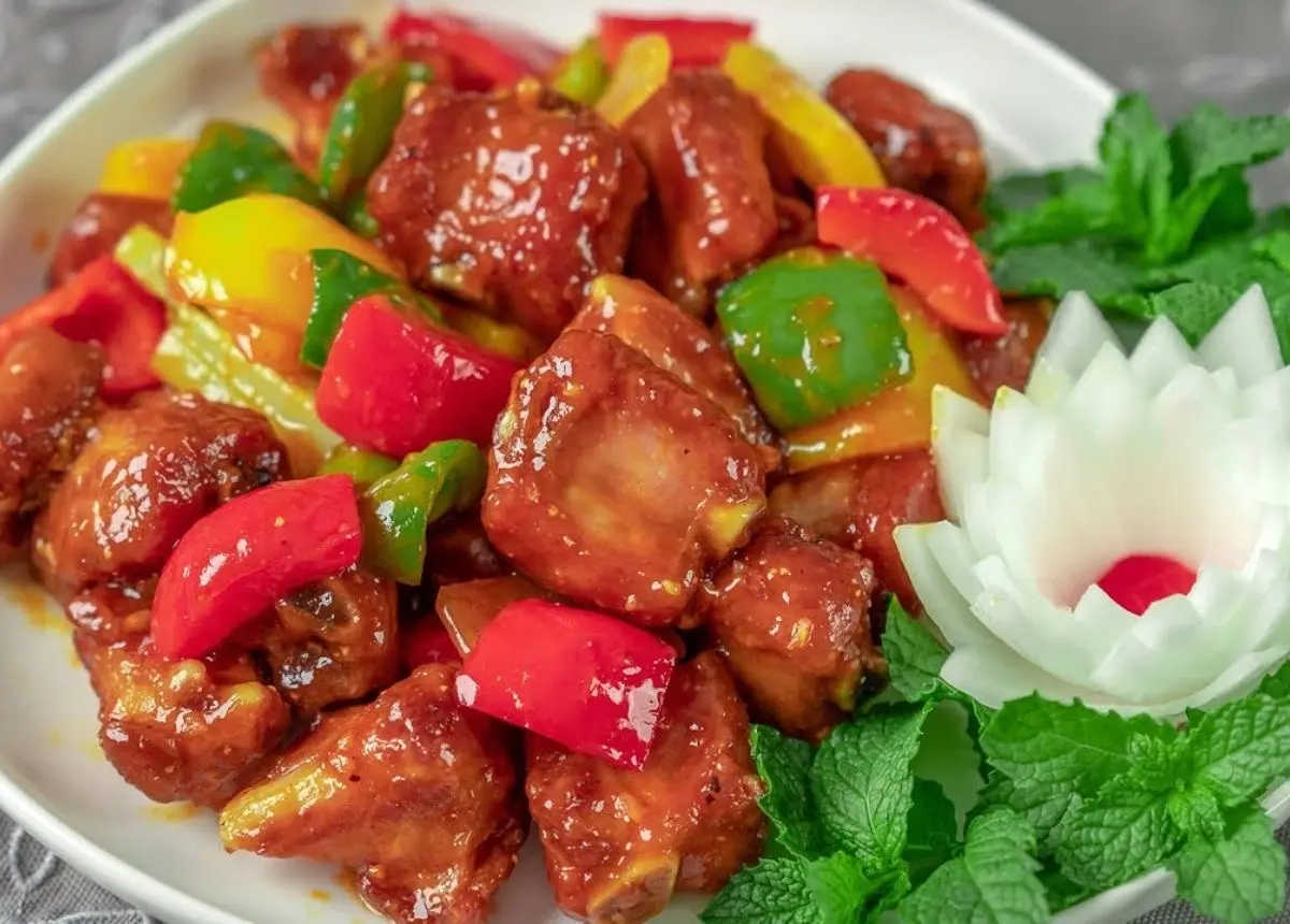 Hình ảnh Sườn non sốt chua cay