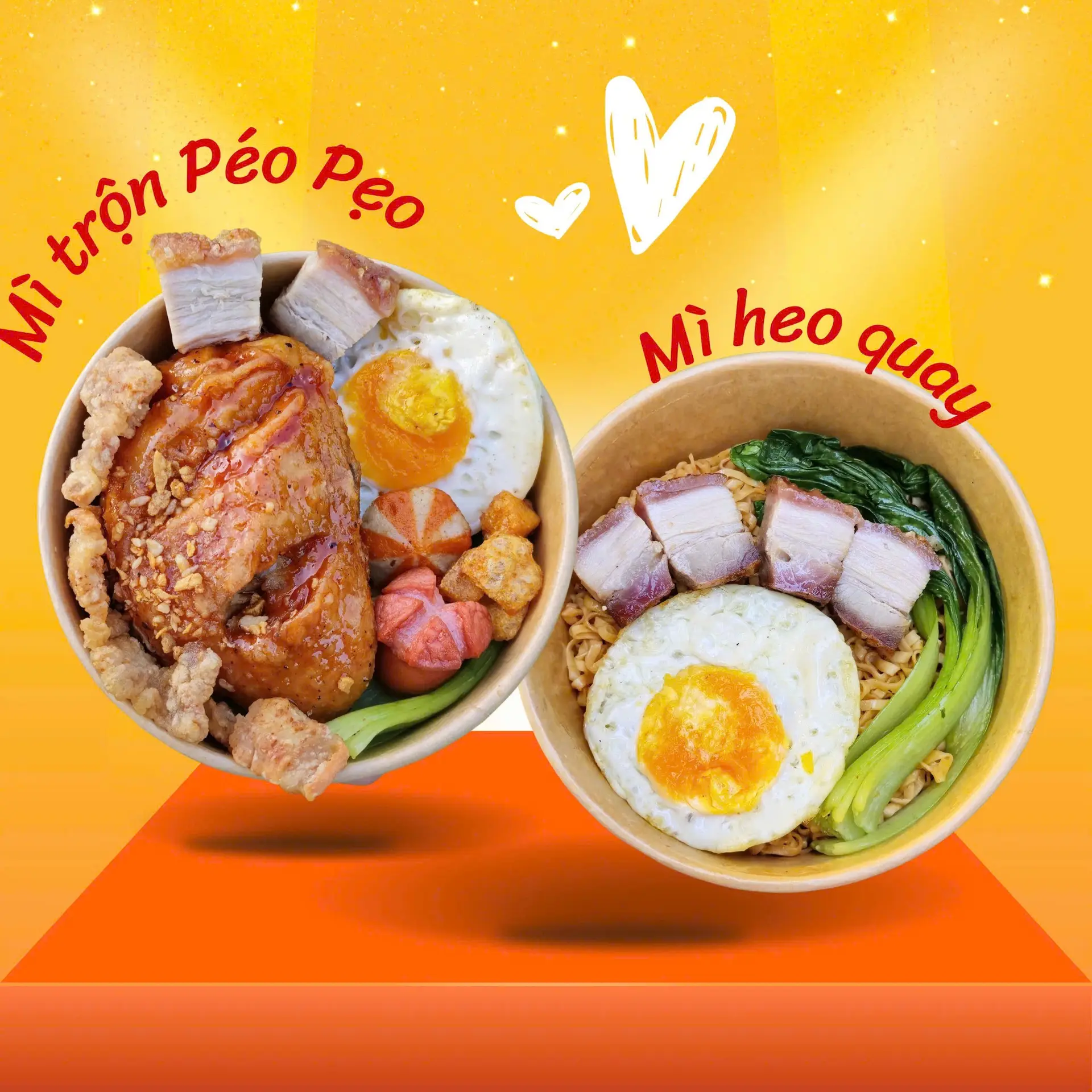 Hình ảnh Combo Mì Trộn Péo Pẹo + Mì Trộn Heo Quay