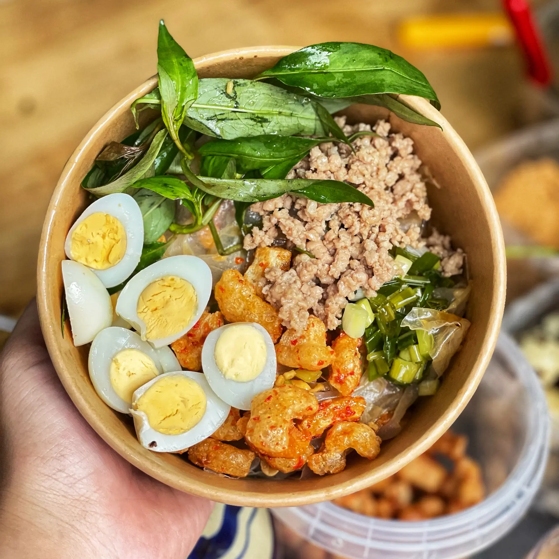 Hình ảnh Bánh Tráng Trộn Thịt Bằm