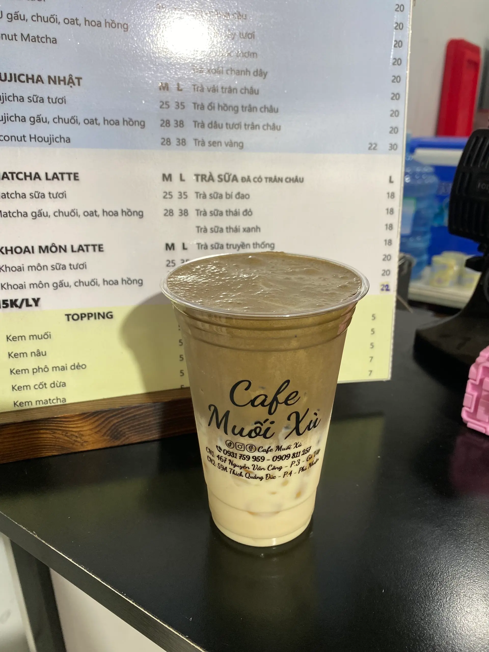 Hình ảnh Houjicha Sữa Chuối