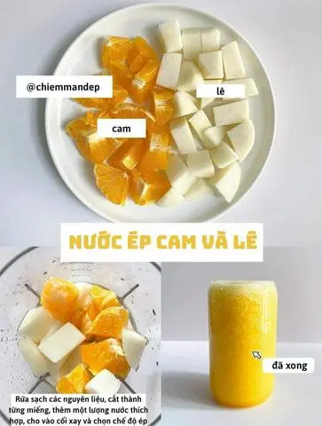 Hình ảnh Nước ép  mix Cam Lê