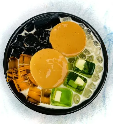 Hình ảnh Chè Flan sương sáo phô mai