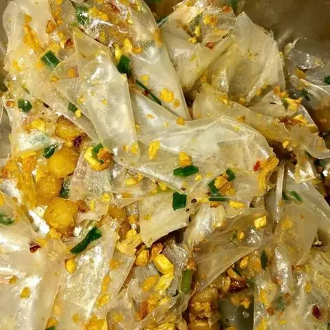 Hình ảnh Bánh tráng mỡ hành