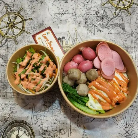 Hình ảnh Mì Trộn Viên 2 Loại ( kèm salad)