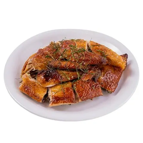 Hình ảnh Gà quay lu nửa con
