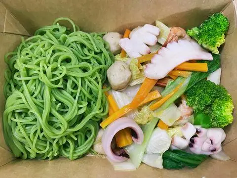 Hình ảnh mì rau củ organic Hải sản