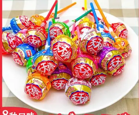 Hình ảnh 5 cây kẹo mút trái cây nội địa Trung