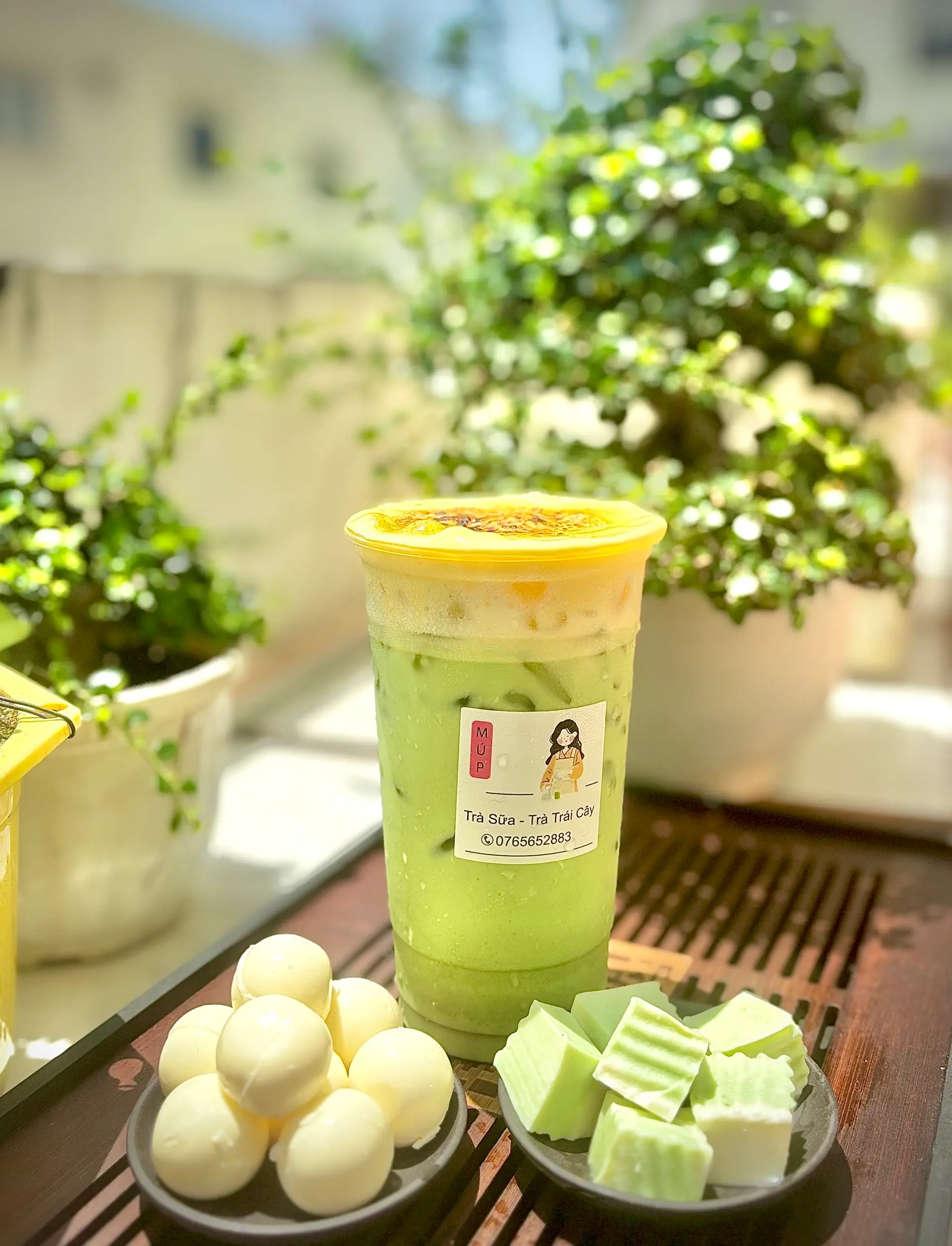 Hình ảnh trà sữa macha 