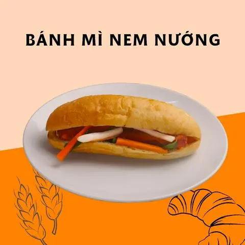 Hình ảnh Bánh mì nem nướng