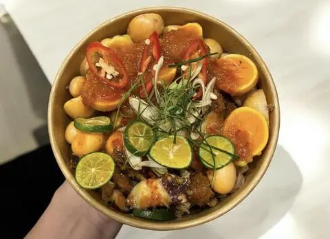 Hình ảnh Bạch Tuộc Mix Trứng Non
