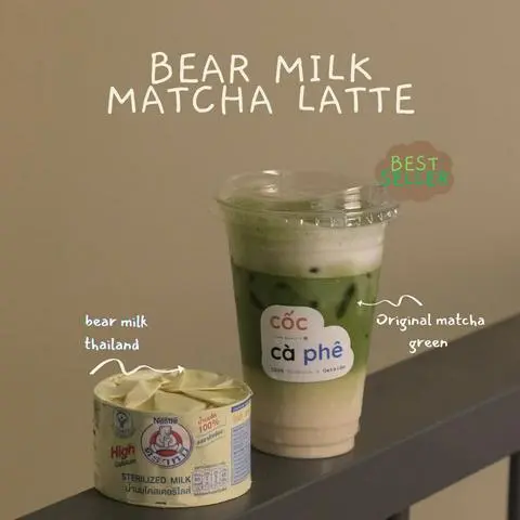 Hình ảnh Matcha sữa gấu Thái Lan