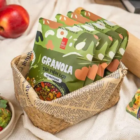 Hình ảnh Granola túi tiện lợi vị Matcha