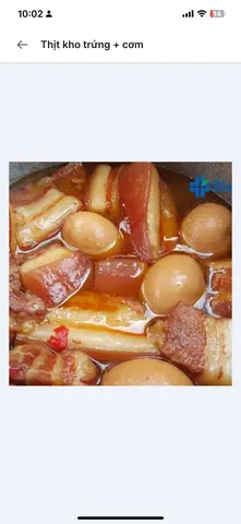 Hình ảnh Thịt kho trứng +cơm