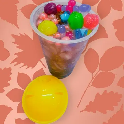 Hình ảnh Trà Nho Tứ Quý Vương (Chọn 4 Topping Ngẫu Nhiên (500ml)