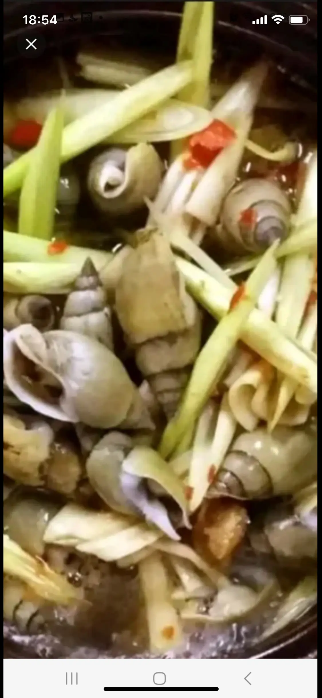Hình ảnh cà na hấp sả 