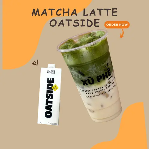 Hình ảnh Matcha latte oatside