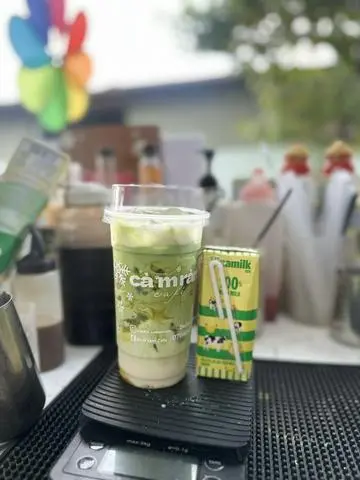 Hình ảnh Matcha Latte sữa chuối
