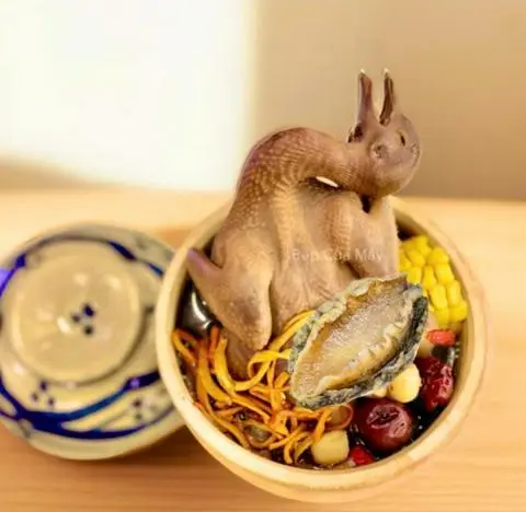 Hình ảnh Bồ Câu Tiềm + 1 Bào Ngư