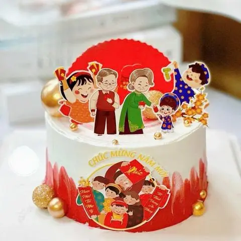 Hình ảnh bánh kem ngày tết size 20 