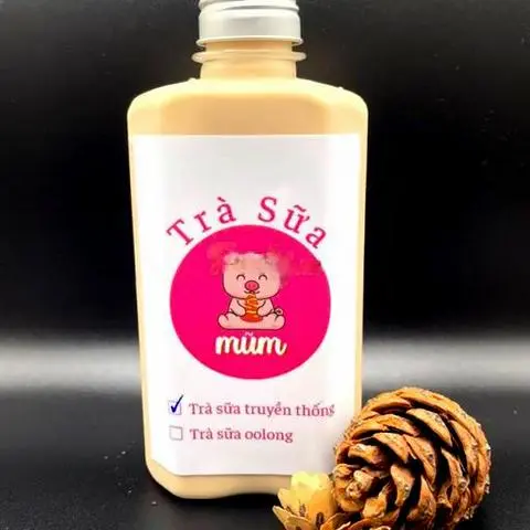Hình ảnh Chai trà sữa truyền thống 500ml