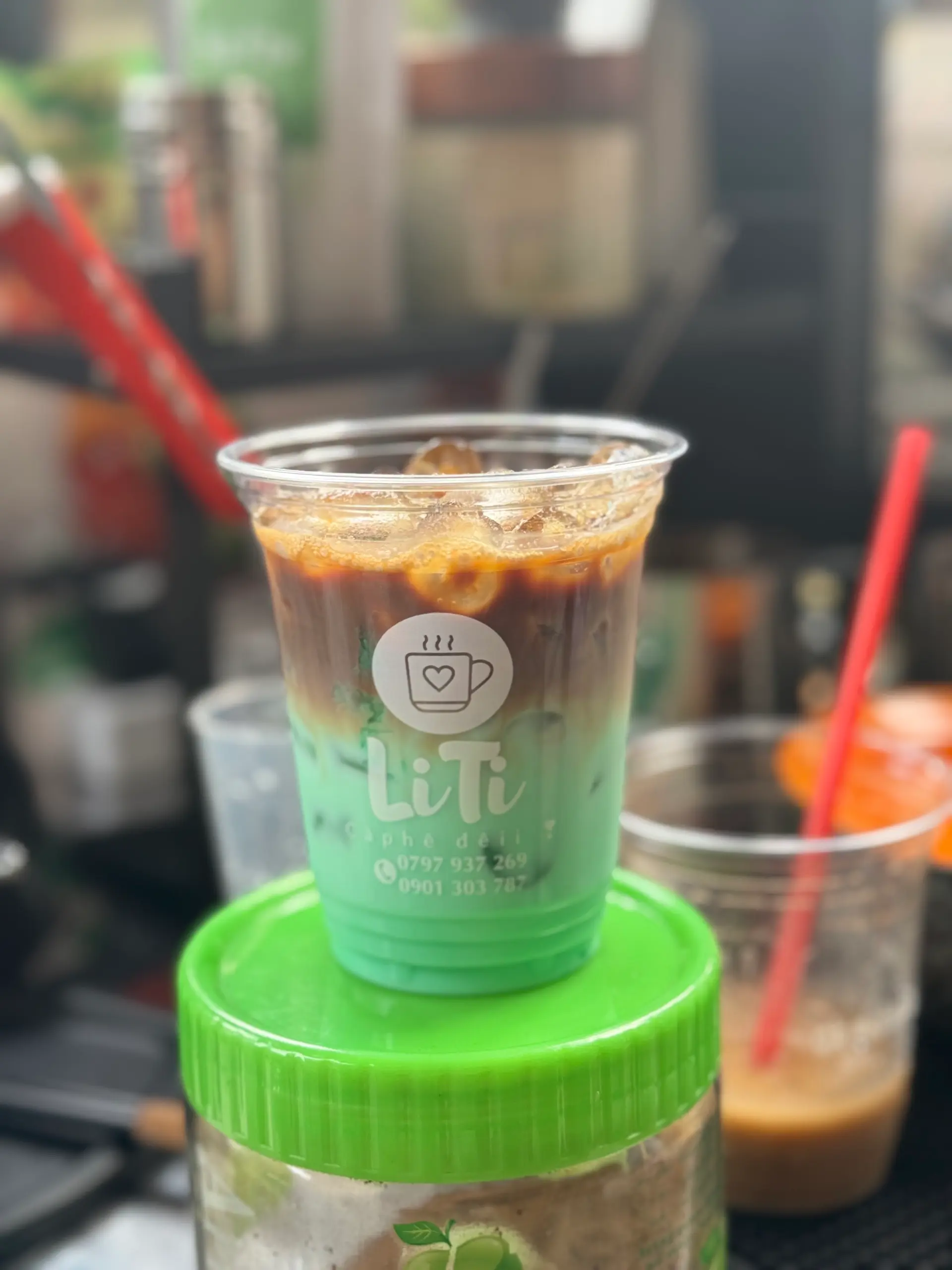 Hình ảnh Cà phê sữa tươi bạc hà