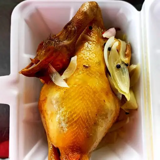 Hình ảnh Gà ta nguyên con hấp hành