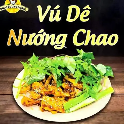 Hình ảnh Vú dê nướng chao