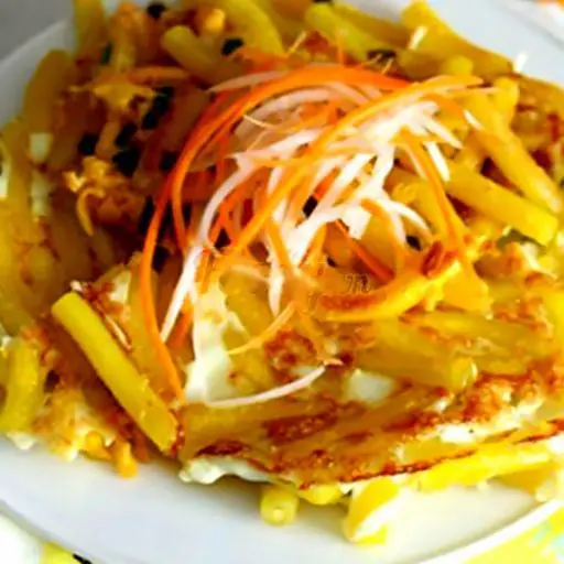 Hình ảnh Nui chiên 2 trứng