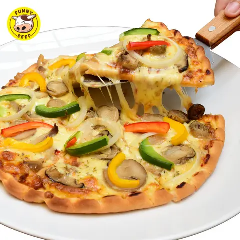 Hình ảnh Pizza nấm rau củ (vegeterian pizza)