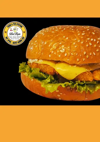 Hình ảnh BURGER TÔM PHÔ MAI