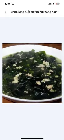 Hình ảnh Canh rong biển thịt bằm(ko cơm)