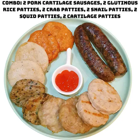 Hình ảnh Combo dồi sụn, chả cốm, chả cua, chả mực, chả ốc, chả sụn