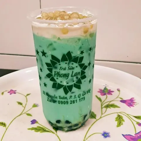 Hình ảnh trà sữa bac hà  mỹ  