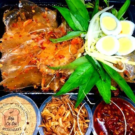 Hình ảnh Bánh tráng phơi sương sate muối nhuyễn