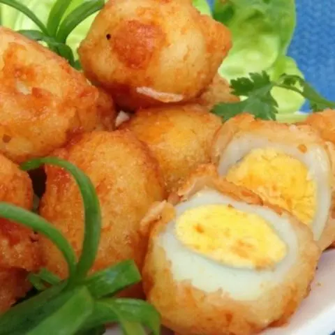 Hình ảnh Chả Cá Bọc Trứng Cút - 4 viên