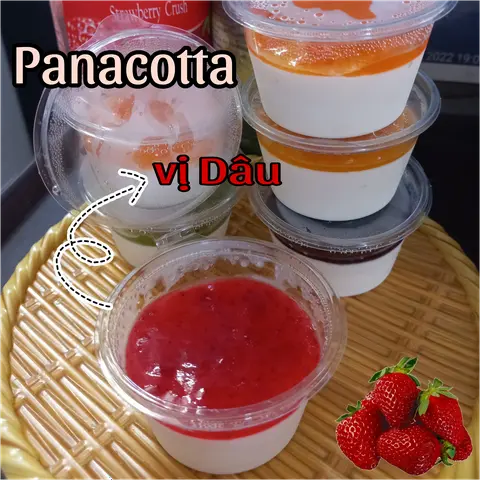 Hình ảnh Pannacotta vị Dâu 
