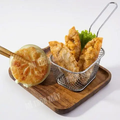 Hình ảnh Combo 1(1 bánh hotteok nhân phô mai mozzarella+ 3 bánh mandu nhân thịt bắp)