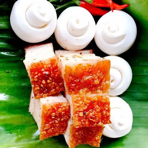 Hình ảnh 600g thịt heo quay ba rọi ( để nguyên miếng)