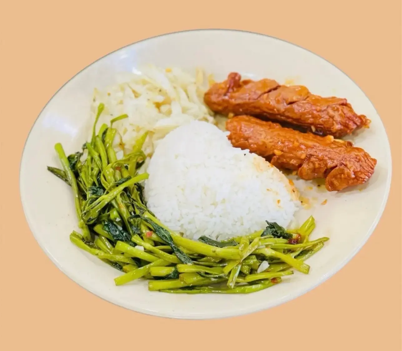 Hình ảnh Cơm xúc xích chay