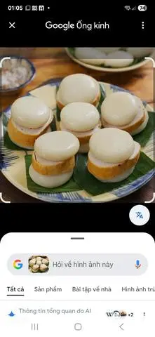 Hình ảnh Bánh dày kẹp chả chiên .
