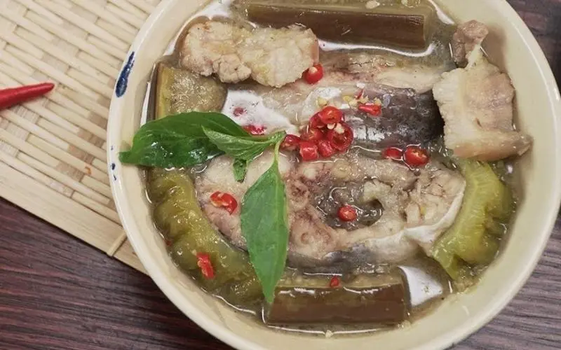 Hình ảnh cơm mắm kho 